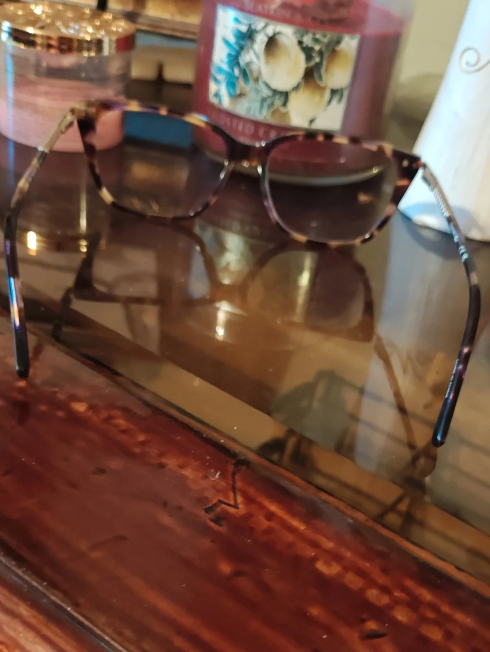 Tortoiseshell Square Optical Glasses - Brown